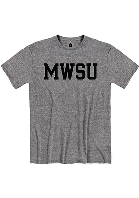 Rally Missouri Western Griffons Grey Snow Heather Block Name Short Sleeve T Shirt