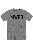 Rally Missouri Western Griffons Grey Snow Heather Block Name Short Sleeve T Shirt