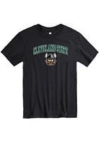 Rally Cleveland State Vikings Black Arch Mascot Short Sleeve T Shirt