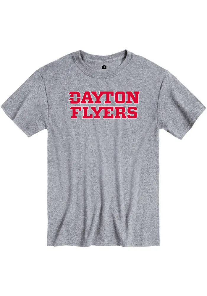 Rally Dayton Flyers Grey Loud Short Sleeve T Shirt