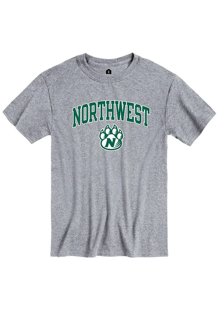 Rally Northwest Missouri State Bearcats Grey Arch Mascot Short Sleeve T Shirt