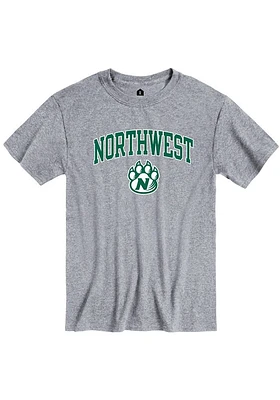 Rally Northwest Missouri State Bearcats Grey Arch Mascot Short Sleeve T Shirt