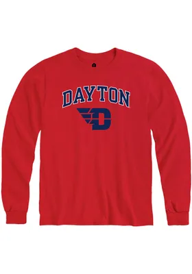 Rally Dayton Flyers Arch Mascot Long Sleeve T Shirt