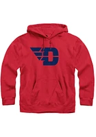 Rally Dayton Flyers Mens Red Fleece Team Logo Long Sleeve Hoodie