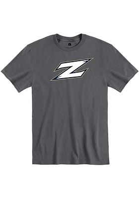 Rally Akron Zips Charcoal Team Logo Short Sleeve T Shirt