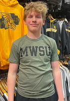 Rally Missouri Western Griffons Olive Ringspun Block Name Short Sleeve T Shirt