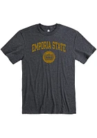 Rally Emporia State Hornets Grey Ringspun Seal Short Sleeve T Shirt