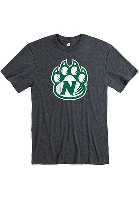 Rally Northwest Missouri State Bearcats Grey Center Ringspun Distressed Logo Short Sleeve T Shirt