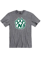 Rally Northwest Missouri State Bearcats Grey Ringspun Distressed Logo Short Sleeve T Shirt