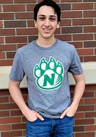 Rally Northwest Missouri State Bearcats Grey Ringspun Distressed Logo Short Sleeve T Shirt
