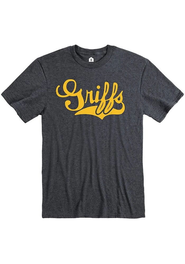 Rally Missouri Western Griffons Charcoal Ringspun Team Logo Short Sleeve T Shirt