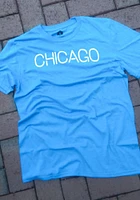 Rally Chicago Blue Disconnected Short Sleeve Fashion T Shirt