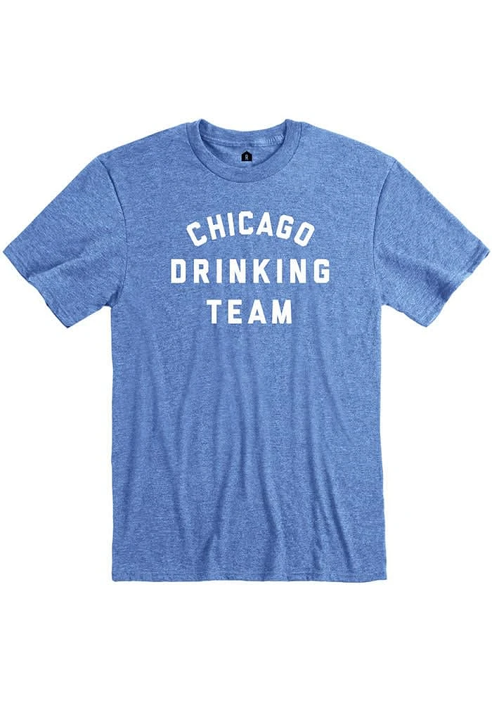 Rally Chicago Blue Drinking Team Short Sleeve Fashion T Shirt