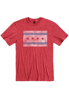 Chicago City Flag Short Sleeve Fashion T Shirt