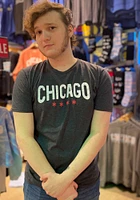 Rally Chicago Grey Arch Stars Short Sleeve Fashion T Shirt