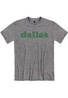 Dallas Ft Worth Grey Retro Short Sleeve Fashion T Shirt