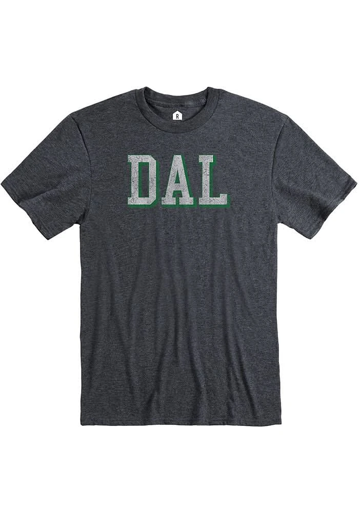 Rally Dallas Ft Worth Grey Block Short Sleeve Fashion T Shirt