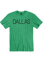 Rally Dallas Ft Worth Green Disconnected Short Sleeve Fashion T Shirt