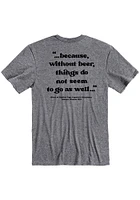 Rally Lawrence Graphite Logo and Quote Short Sleeve Fashion T Shirt