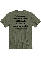 Rally Lawrence Olive Logo and Quote Short Sleeve Fashion T Shirt