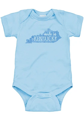 Kentucky Baby Light Blue Made Short Sleeve One Piece