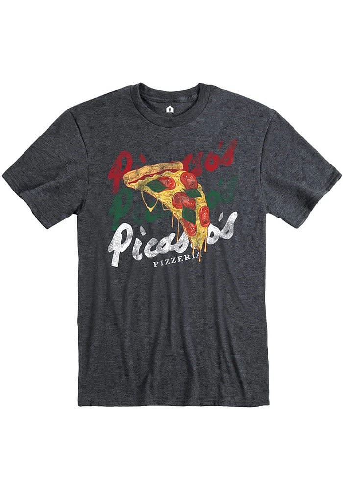 Rally Wichita Grey Pizza Slice Short Sleeve Fashion T Shirt