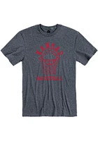 Rally Kansas Jayhawks Navy Blue Basketball Short Sleeve T Shirt