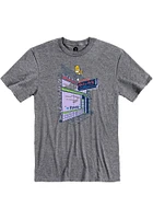 Rally Manhattan Graphite Building Front Short Sleeve Fashion T Shirt