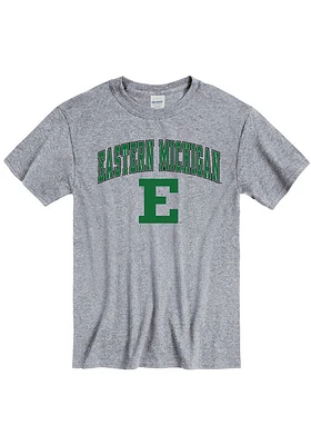 Eastern Michigan Eagles Grey Arch Mascot Short Sleeve T Shirt
