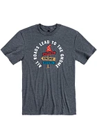 Rally Wichita Navy Blue All Roads Short Sleeve Fashion T Shirt