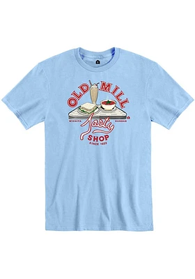 Rally Wichita Light Blue Table Top Food Short Sleeve T Shirt