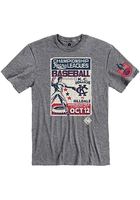 Rally Kansas City Monarchs Graphite Game Poster Short Sleeve Fashion T Shirt