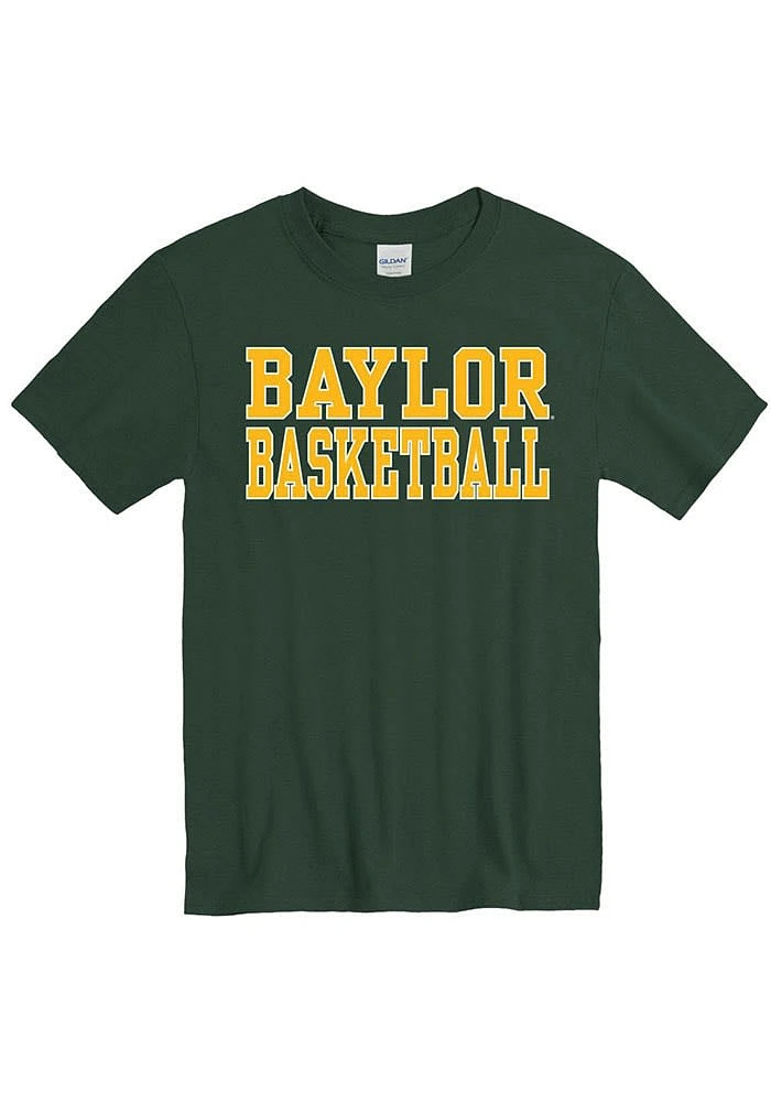 Baylor Bears Green Basketball Short Sleeve T Shirt