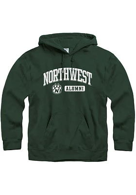 Northwest Missouri State Bearcats Mens Green Alumni Long Sleeve Hoodie