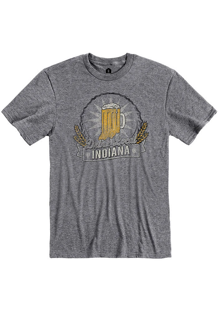 Rally Indiana Graphite Drink Local Short Sleeve Fashion T Shirt