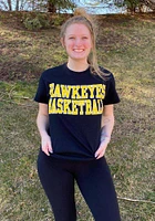 Iowa Hawkeyes Black Basketball Short Sleeve T Shirt