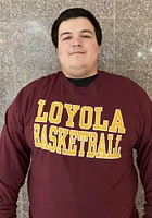 Loyola Ramblers Maroon Basketball Long Sleeve T Shirt