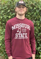Missouri State Bears Maroon Marching Band Long Sleeve T Shirt