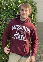 Missouri State Bears Mens Maroon Marching Band Long Sleeve Hoodie