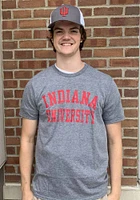 Indiana Hoosiers Grey Arch Name Short Sleeve T Shirt