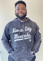 Rally Kansas City Monarchs Mens Black Club Script Fashion Hood