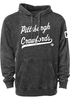 Rally Pittsburgh Crawfords Mens Black Club Script Fashion Hood