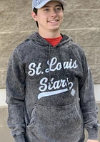 Rally St Louis Stars Mens Black Club Script Fashion Hood