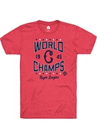 Rally Cleveland Buckeyes Red World Champs Short Sleeve Fashion T Shirt