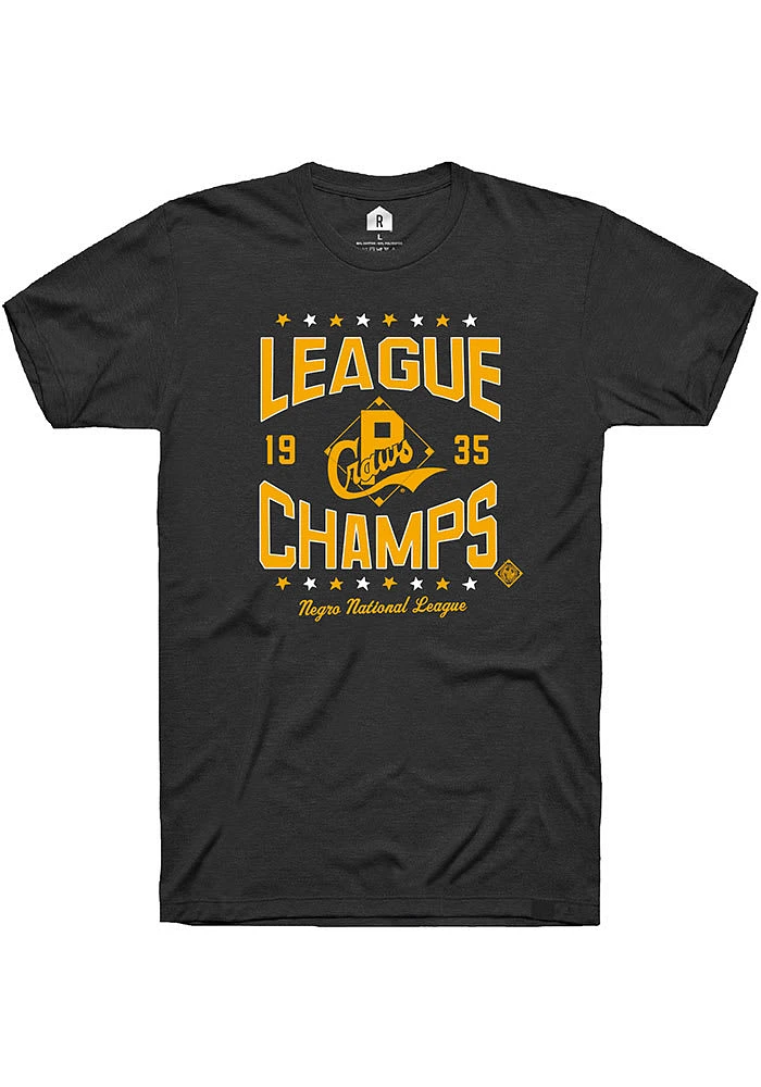 Rally Pittsburgh Crawfords Black World Champs Short Sleeve Fashion T Shirt