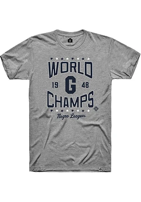 Rally Homestead Grays Grey World Champs Short Sleeve Fashion T Shirt