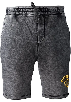 Rally Pittsburgh Crawfords Mens Black Arch Logo Shorts