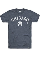 Rally Chicago American Giants Navy Blue Script Logo Short Sleeve Fashion T Shirt