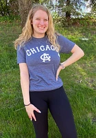 Rally Chicago American Giants Navy Blue Script Logo Short Sleeve Fashion T Shirt