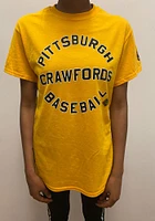 Rally Pittsburgh Crawfords Gold Circle Arch Short Sleeve Fashion T Shirt